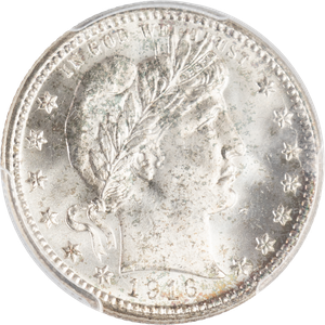 1916-D Barber Silver Quarter Main Image