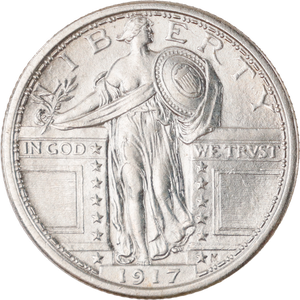 1917 T1 Standing Liberty Silver 25C BL#2 Main Image