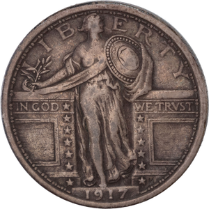 1917 T1 Standing Liberty Silver 25C BL#2 Main Image