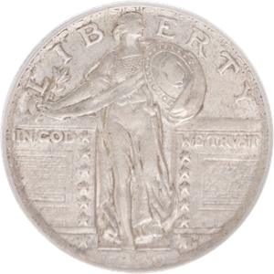 1920 Std Lib Silver 25C ANACS       AU53 Main Image