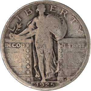 1925 Standing Liberty Quarter VG#2 Main Image