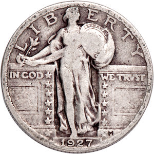 1927 Standing Liberty Quarter VG Main Image
