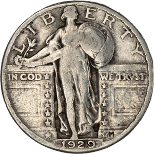 1929 Standing Liberty Quarter VG Main Image