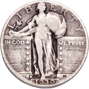 1930-S Standing Liberty Quarter Main Image