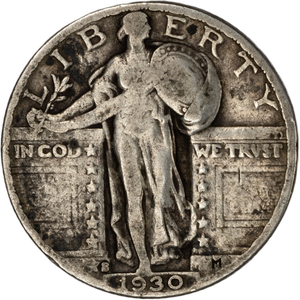 1930-S Standing Liberty Quarter VG#2 Main Image