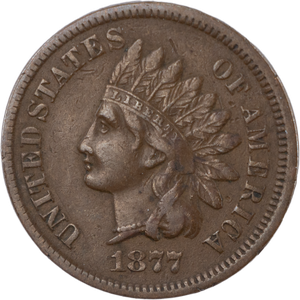 1877 Indian Head Cent PCGS          VF20 Main Image