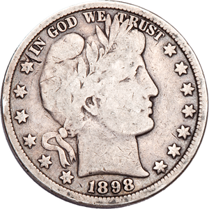 1898 Barber Silver Half Dollar NGC  VF30 Main Image