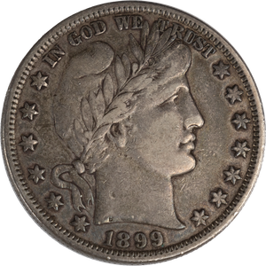 1899 Barber Silver Half Dollar Main Image