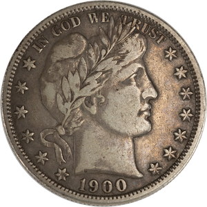 1900 Barber Silver Half Dollar Main Image