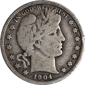 1904 Barber Half Dollar VG Main Image