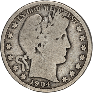 1904 Barber Half Dollar CIRC Main Image
