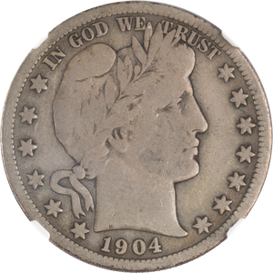 1904-S Barber Silver Half Dollar Main Image