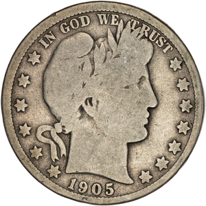 1905-O Barber Silver Half Dollar Main Image