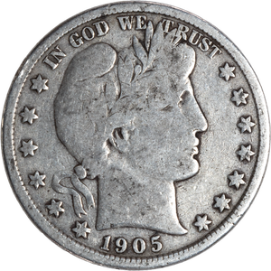 1905-S Barber Silver Half Dollar Main Image