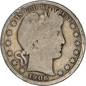 1906-D Barber Half Dollar CIRC Main Image