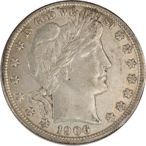 1906-D Barber Silver Half Dollar Main Image