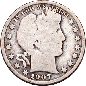 1907-S Barber Half Dollar Main Image