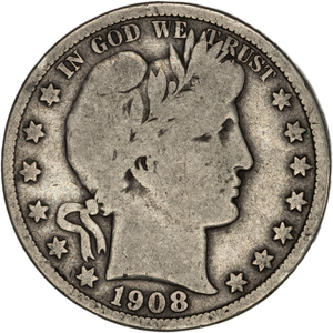 1908 Barber Half Dollar G Main Image