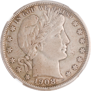 1908-D Barber Slv Half Dollar NGC XF45 Main Image
