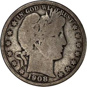 1908-O Barber Half Dollar VF | Littleton Coin Company