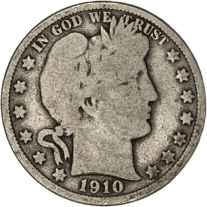 1910 Barber Half Dollar G Main Image