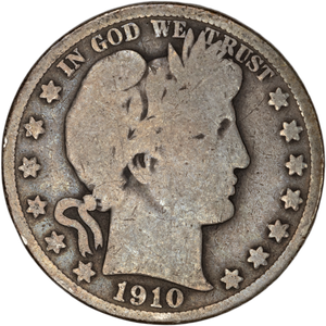 1910 Barber Half Dollar CIRC Main Image