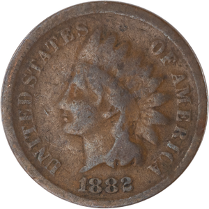 1882 Indian Head Cent, Variety 3, Bronze Main Image