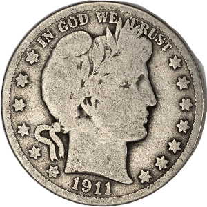 1911 Barber Half Dollar G Main Image