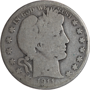 1911-D Barber Half Dollar Main Image