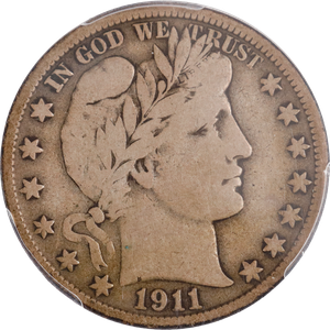 1911-S Barber Silver 50C PCGS       F12 Main Image