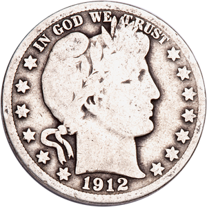 1912 Barber Half Dollar CIRC Main Image