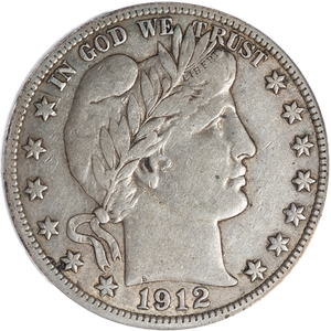 1912-D Barber Silver 50C ANACS      VF20 Main Image
