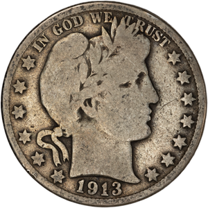1913-D Barber Half Dollar G Main Image
