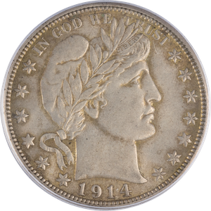 1914-S Barber Silver Half Dollar Main Image