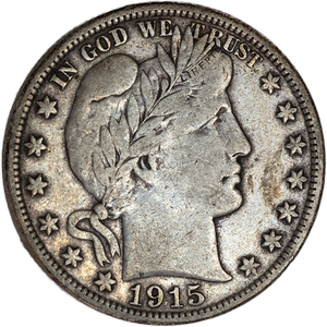 1915-D Barber Half Dollar VF Main Image