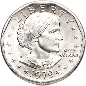 1979-S Susan B. Anthony Dollar, Filled S MS60 Main Image