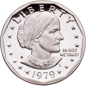 1979-S Susan B. Anthony Dollar, Filled S PR63 Main Image