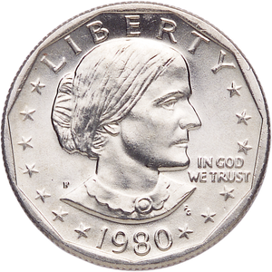 1980-P Susan B. Anthony Dollar MS60 Main Image