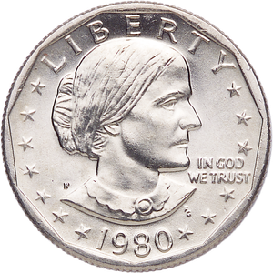 1980-P Susan B. Anthony Dollar MS60 Main Image