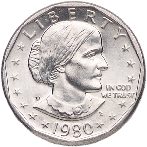 1980-D Susan B. Anthony Dollar MS60 Main Image