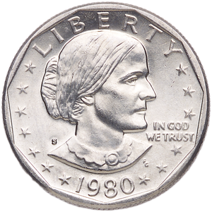 1980-S Susan B. Anthony Dollar MS60 Main Image