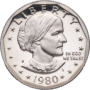 1980-S Susan B. Anthony Dollar PR63 Main Image