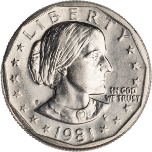 1981-S Susan B. Anthony Dollar MS60 Main Image