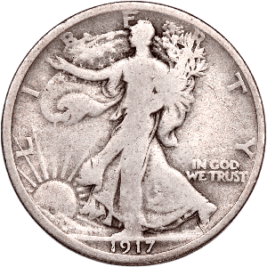 1917 Liberty Walking Half Dollar CIRC Main Image