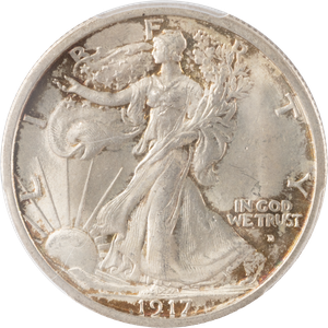 1917-D Liberty Walking Half Dollar, Obverse Main Image