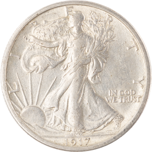 1917-S Liberty Walking Silver Half Dollar, Reverse Main Image