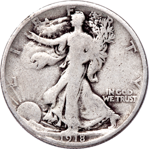 1918 Liberty Walking Half Dollar CIRC Main Image