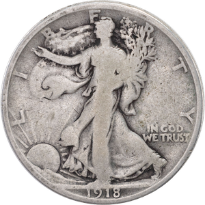 1918 Liberty Walking Half Dollar VG#2 Main Image