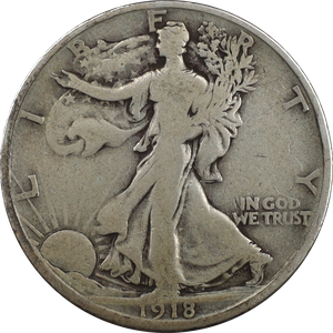 1918-S Liberty Walking Half Dollar VG#2 Main Image