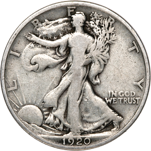 1920 Liberty Walking Half Dollar CIRC Main Image